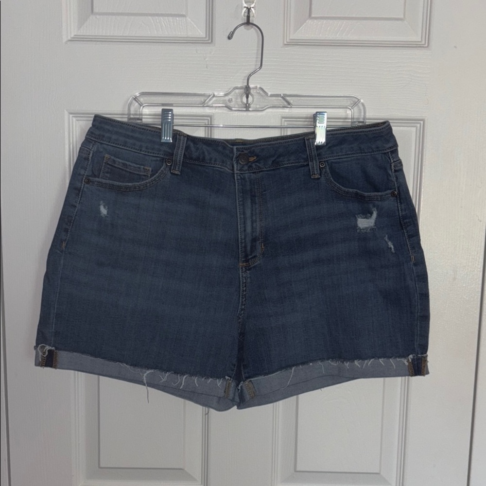 Medium Wash Denim Shorts
